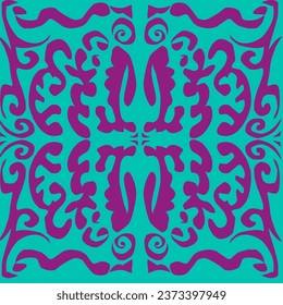 Cool purple batik motif background 