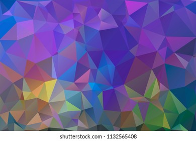 Cool purple, blue abstract background of triangles.