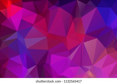 Cool purple, blue abstract background of triangles.