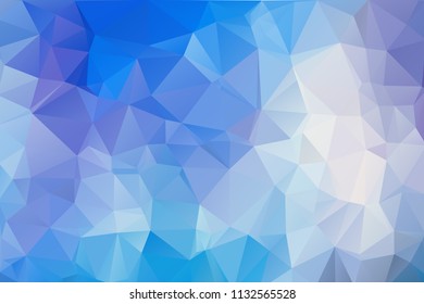 Cool purple, blue abstract background of triangles.