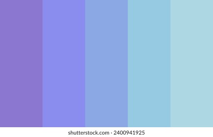 Cool Purple Blue Zombie Color Palette Vector Illustration