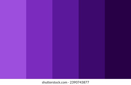 Cool Purple Color Palette Vector Illustration