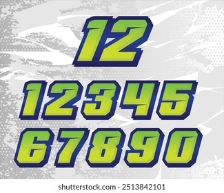 COOL RACING NUMBER CUT STYLE PACK. CAN BE CUSTOM, RACING NUMBER OFFROAD, RACING NUMBER