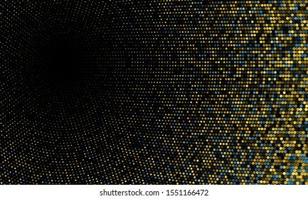 Cool radial halftone comic background graphic design. Landing page backdrop. Halftone canvas gradient texture. Abstract dotted print.