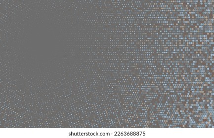 Cool radial halftone comic background graphic design. Landing page backdrop. Abstract dotted print. Halftone canvas gradient texture.