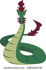 Ilustración vectorial de dragón realista