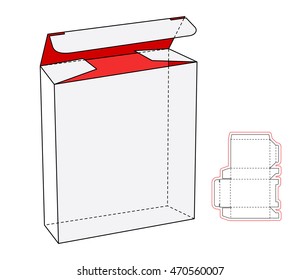 Cool Realistic White Package Cardboard Box Opened. For electronic device and other products. Vector cut-out