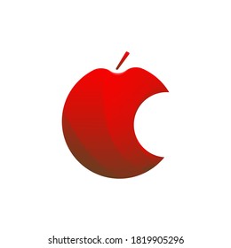 cool red apple logo design
