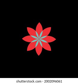 cool red flower new design