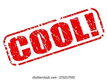 Cool red stamp text on white