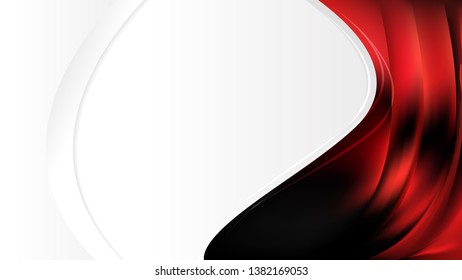 Cool Red Wave Business Background Vector Art