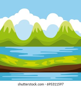 Cool relaxing landscape