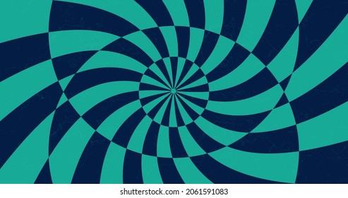 Cool Retro Abstract Optical Illusion Background with eye. Op Art Abstraction Vector Design. 