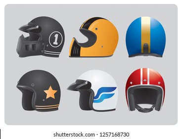 cool retro helmets collection