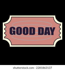 Cool Retro Stickers Vector Design. Acid Cool trendy retro stickers with lettering GOOD DAY, patches with different phrases. Funky, hipster retrowave stickers.