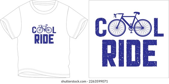 COOL RIDE t shirt graphic design vector illustration digital file