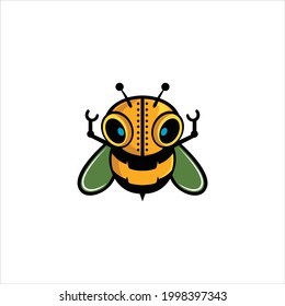 cool robot bee illustration image