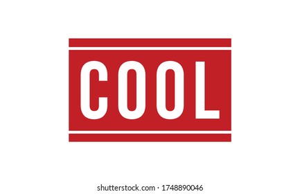 Cool Rubber Stempel. Red Cool Rubber Grunge Stempel Seal Vektorgrafik - Vektorgrafik