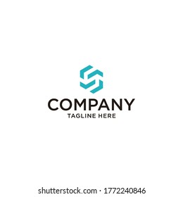 Cool S letter logo. Great brand for companies related to technology, Digital, Artificial Intelligence, Minds, Machines, Build ideas, communications, media, etc.