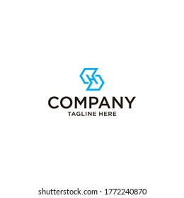 Cool S letter logo. Great brand for companies related to technology, Digital, Artificial Intelligence, Minds, Machines, Build ideas, communications, media, etc.