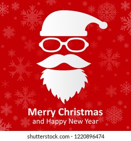 Cool Santa Claus sign - vector