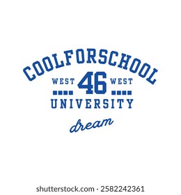 cool for school 46 university dreem typography design 
