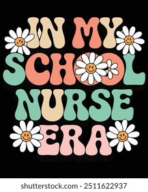 "Cool School Nurse Club Shirt Ideal Gift for School Nurses 
