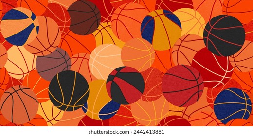 Cool Seamless Abstract Hip Hop Urban Street Art Graffiti Style Streetball Or Basketball Background