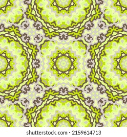Cool seamless pattern. Ethnic style vector tile design. Vector artistic background. Floral texture print. Vintage design fabric ornament. Exotic dress tissue.
