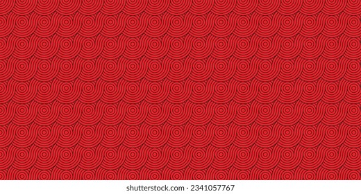 diseño fresco y transparente con motivos de círculo rojo y negro para usted