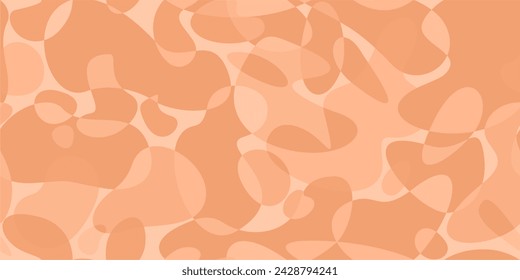 Fondo de ilustración vectorial de patrón abstracto de pelusa de melocotón fresco sin costuras