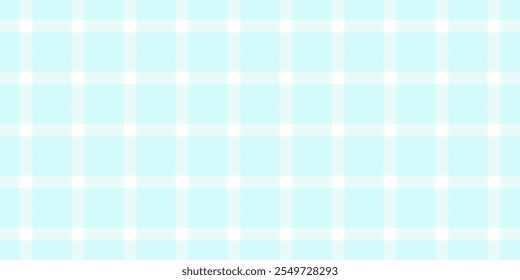 Textura têxtil sem emenda fresca, nenhuma pessoa verifica vetor xadrez. Fundo de tartan de tecido de padrão de queda na paleta de cores claras e brancas.