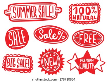 Cool Set of Stickers for Quality Products and Sales