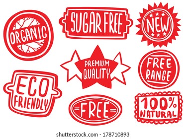 Cool Set of Stickers for Quality Products