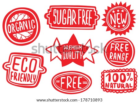 Cool Set of Stickers for Quality Products