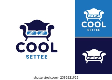el logotipo cool settee es un diseño de logotipo moderno y elegante adaptado a varias empresas y marcas. Ofrece un ambiente moderno y sofisticado, perfecto para captar la atención y hacer un recuerdo 