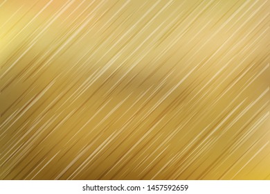 Cool shiny metallic golden gradient background. Realistic shiny gold texture vector backdrop design. Metal gradient template for gold border, frame, ribbon design.