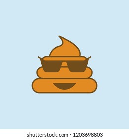 cool shit 2 colored line icon. Simple gold and brown element illustration. cool shit concept outline symbol design 