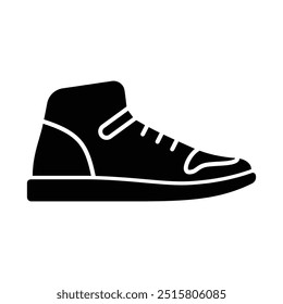 cool shoes icon solid vector design in trendy style