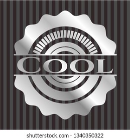 Cool silvery badge or emblem