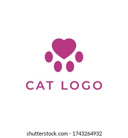 cool and simple cat logo vector, pets logo