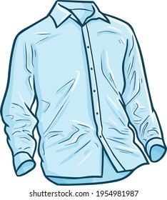 Cool and simple elegant light blue male's shirt