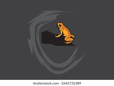 cool and simple frog vector.
This illustration is perfect for use as a mockup, wallpaper, screen printing, and more.
