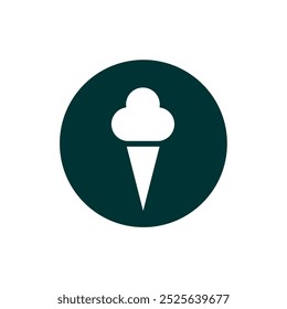 Cool and simple ice cream object symbol