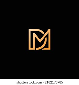 Cool Simple Letter D M Logo Stock Vector (Royalty Free) 2182175985 ...