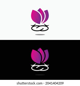 cool simple meditation logo. simple logos. minimalistic metaphorical meditation logo.