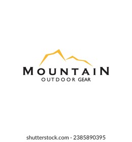 Cool Simple Modern Mountain Logo