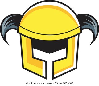 cool and simple war helmet illustration