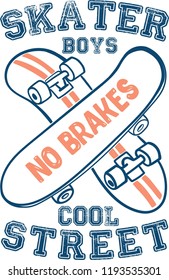 cool skateboard graphic design vector