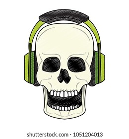 Cool skull cartoon